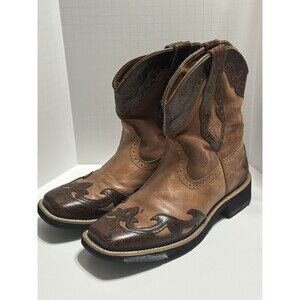 Ariat Fatbaby Boots Womens 9B Brown Cowgirl